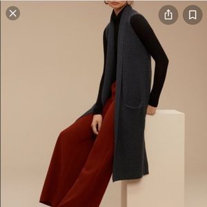 Aritzia Wool Cardigan Vest